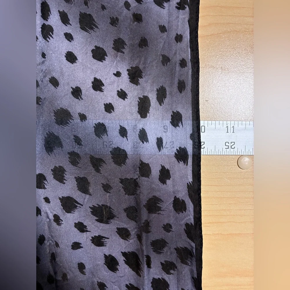 Vintage SILK Elaine Gold x Collection XIIX Leopard Print Rectangular Scarf 52x10